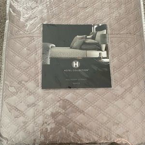 Hotel Collection Taupe Colored Queen Size Coverlet